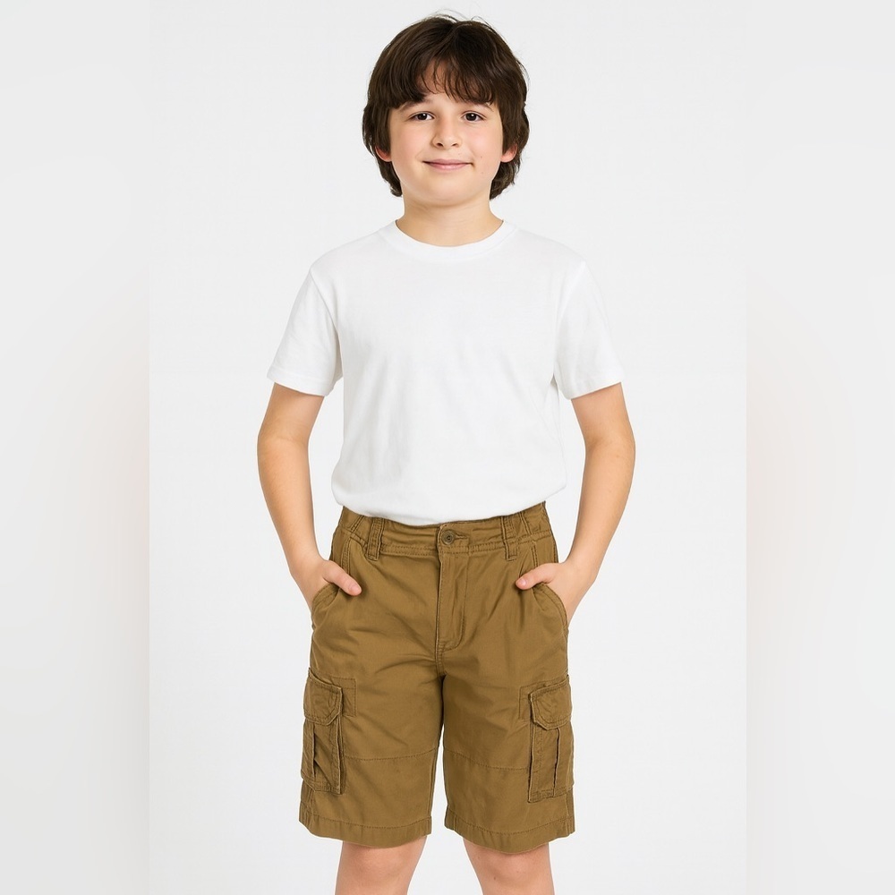 Urban Pipeline Boy’s Tan Cargo Shorts. Size 10(boy).